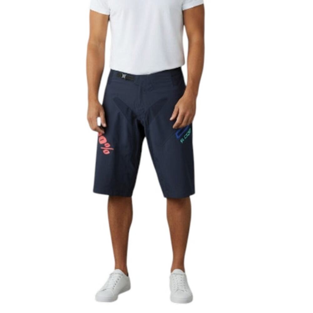 100% SPEEDLAB R-Core DH Short 32 Navy Bike Moto Profesional Durable Cohesive